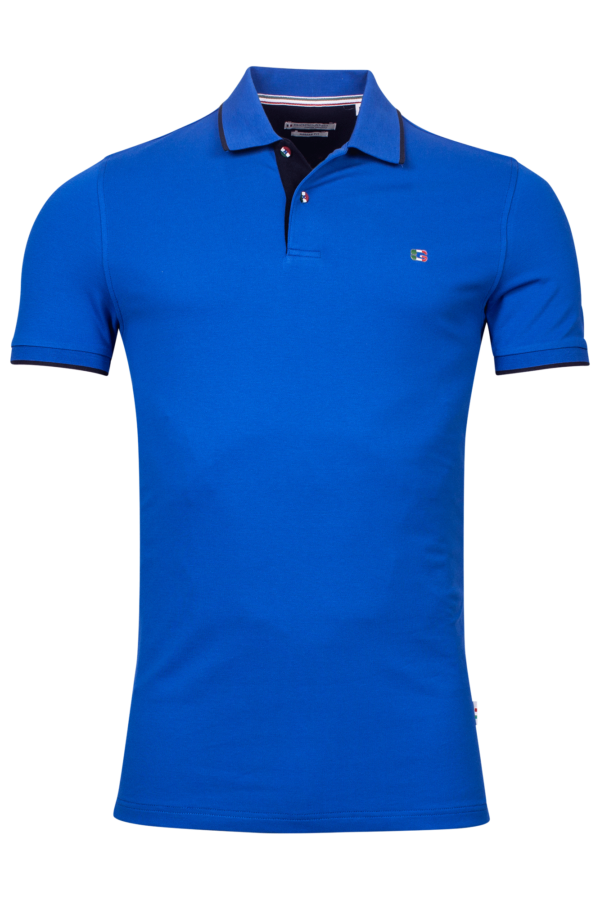 Giordano Royal Blue PoloShirt With Logo Collar