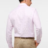 Eterna Pink Twill Fabric Long Sleeve Shirt with Trim. Modern Fit - Image 5