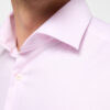 Eterna Pink Twill Fabric Long Sleeve Shirt with Trim. Modern Fit - Image 4