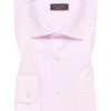 Eterna Pink Twill Fabric Long Sleeve Shirt with Trim. Modern Fit - Image 3
