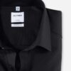 Olymp Luxor Black Non Iron Short Sleeve Shirt. Comfort Fit - Image 2
