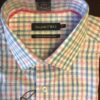 Double Two Pink And Blue Check Shirt. Long Sleeve. Classic Fit. Sizes 18.5" and 20" - Image 2