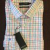 Double Two Pink And Blue Check Shirt. Long Sleeve. Classic Fit. Sizes 18.5" and 20"